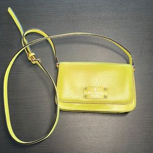 Kate spade yellow cross body bag